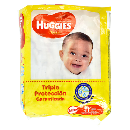 Huggies Classic Talla M Regular Amarillo