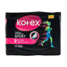 Toalla Kotex Sport Ultra Fina 14 Unidades