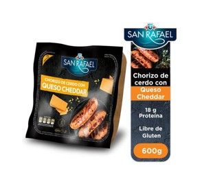 Chorizo de Cerdo con queso cheddar San Rafae 600g 