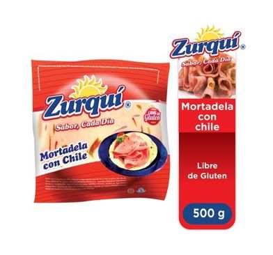 Mortadela con chile dulce Zurqui 500gr