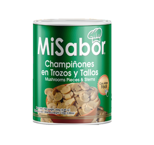 Hongos en trozos Mi sabor lata 184g