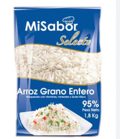 Arroz Selecto 95%, Mi Sabor, 1.8kg