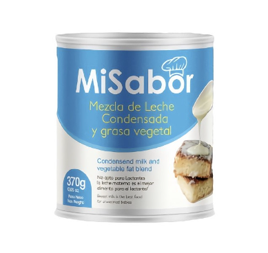 Mezcla Leche Condensada +grasa Mi Sabor, Lata 370g