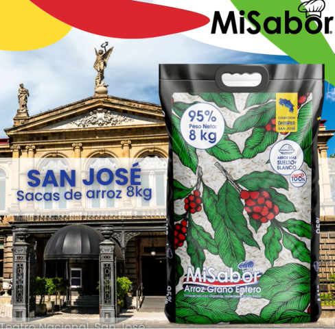 Arroz 95% grano entero San Jose Marca Mi Sabor 8 kg