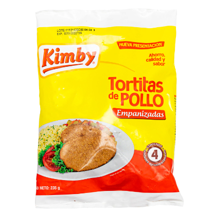 Tortitas de pollo empanizadas Kimby 235g