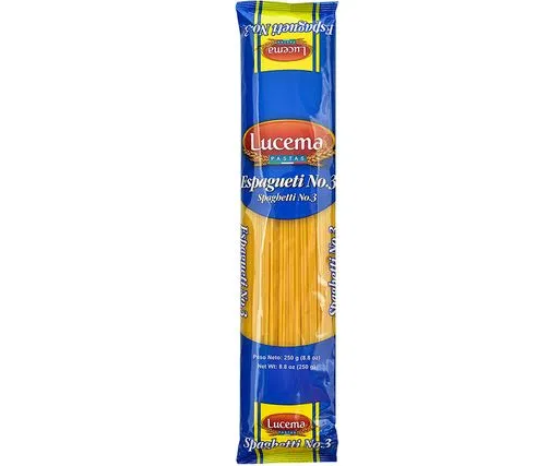 Pasta Spagueti Lucema empaque 250g