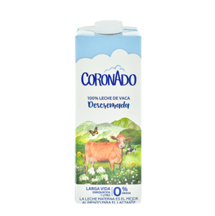 Leche descremada 0% coronado Litro