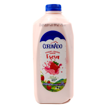 Yogurt de fresa, Marca Coronado, Envase 1.8 l