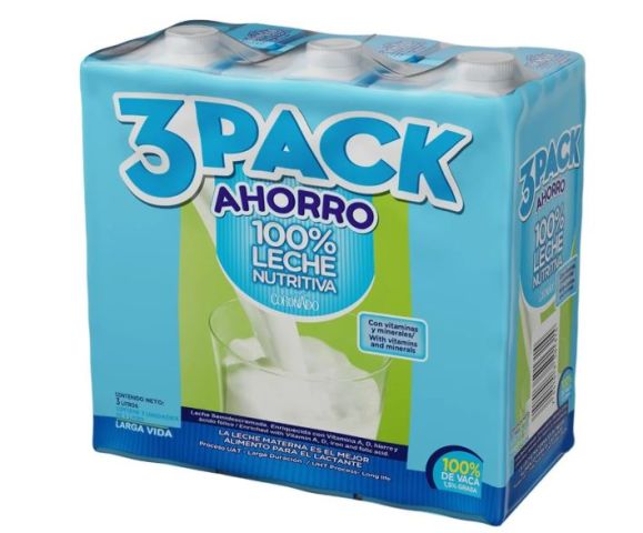 Leche Coronado 1.5% Grasa 1L, 3 Pack