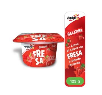 Gelatina preparada de fresa Yoplait frasco 135g