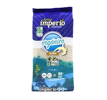 Arroz Organico Blanco Marca Imperio 99% 1 kg