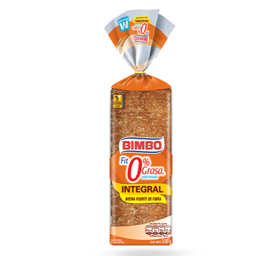 Pan cuadrado Integral 0% grasa 550g