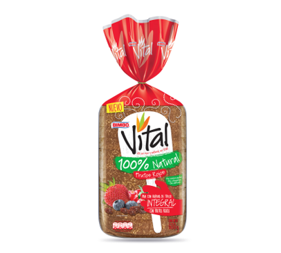 Pan Integral Vital Frutos Rojos 600g