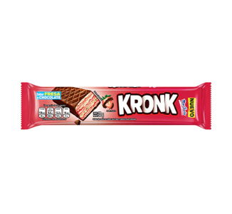 Galleta Wafer Relleno Fresa   Kronk Marinela