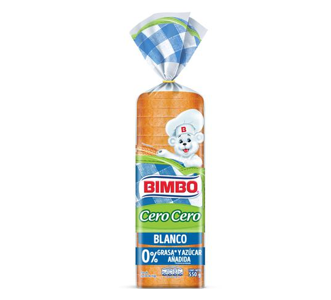 Pan Blanco Cero Cero 1p Bimbo bolsa 550g