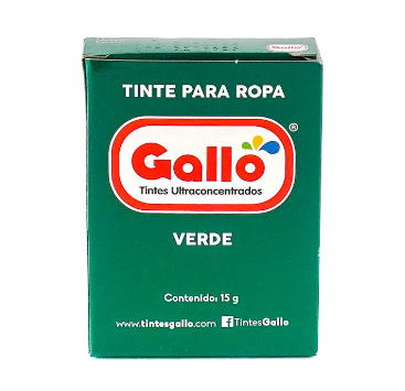 Tinte para ropa Gallo Verde 15g