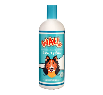 Shampoo y acondicionador WAU 2 en 1 Plus 550 mL