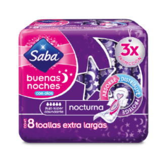 Toalla Saba Buenas Noches sin alas 1x8