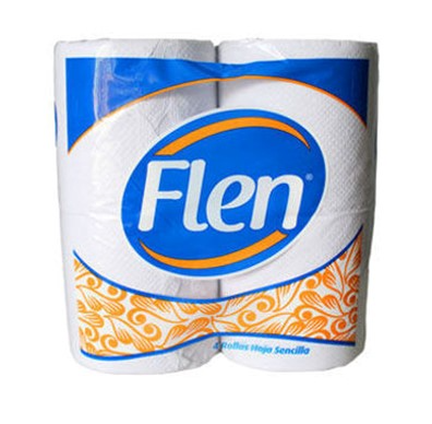 Papel Higienco Flen 800 hojas, 4 rollos