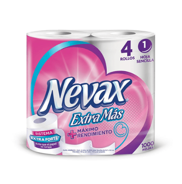 Papel Higienico nevax extra mas 1x4