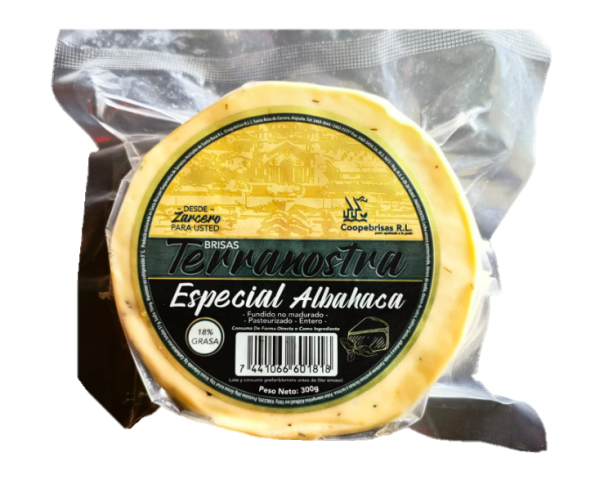 Queso Especial De Albahaca Coopebrisas 300g