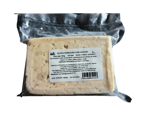 Queso Poroso Blanco Coopebrisas 500 g