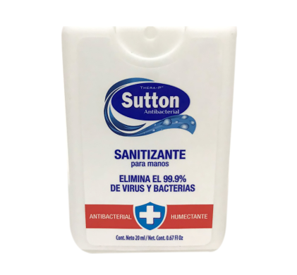 Sanitizante para manos Sutton 20 mL