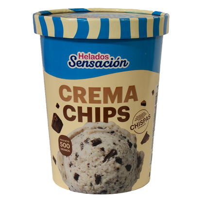 Helado Crema Chips 1/4gl Sensacion