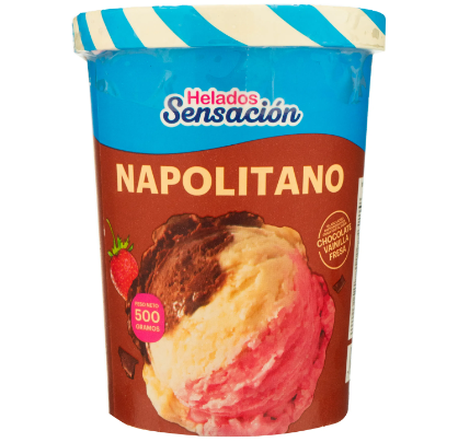 Helado Napolitano 1/4g Sensacion