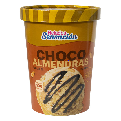 Helado Sensación Choco Almendras  1/4G 
