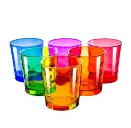 Vaso Vidrio  Colores 11 onzas