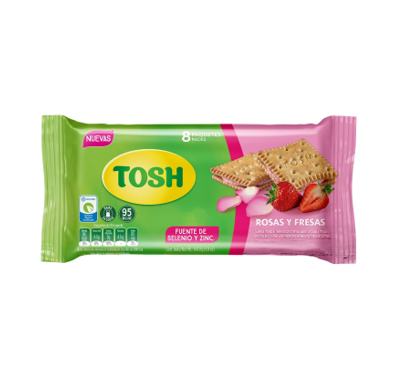 Galleta Tosh Rosas y Fresas 164.8g