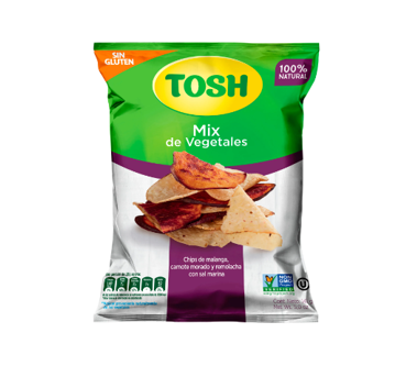 Snack Mix de vegetales Tosh 141g