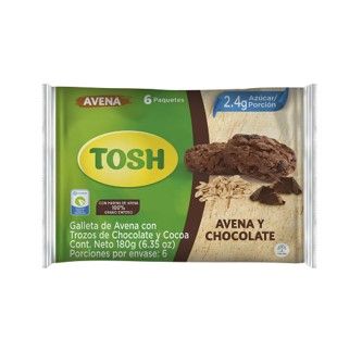 Galleta Tosh Avena Chocolate, 180g