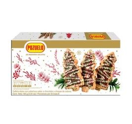 Galletas Arbolito Navidad, Pozuelo, Caja 160g