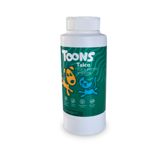 Talco para Perros y Gatos, Marca Toons, 125g