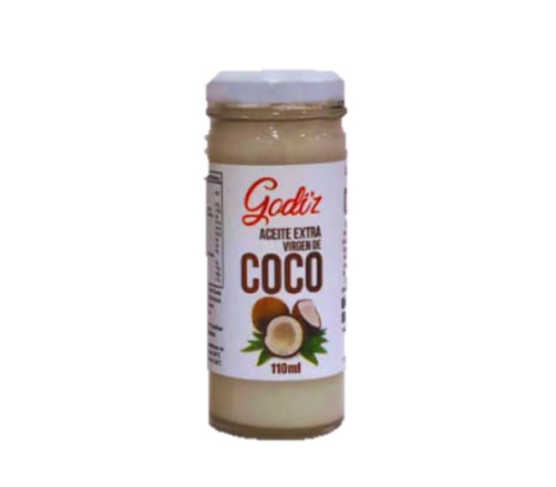 Aceite extra virgen de Coco Godiz, frasco 110ml