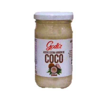 Aceite extra virgen de Coco Godiz, frasco 200ml