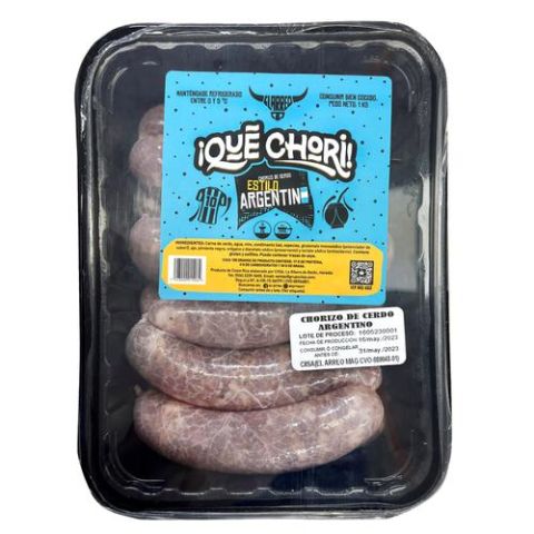 Chorizo de cerdo Argentino El Arreo Bandeja 1 kg