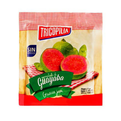 Mermelada de Guayaba marca Tricopilia bolsa 250g