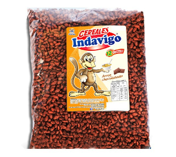 Cereal arroz chocolatado marca indavigo 900gr