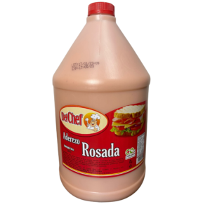 Aderezo Salsa Rosada marca Del Chef 1,90 L 1/2 Gal