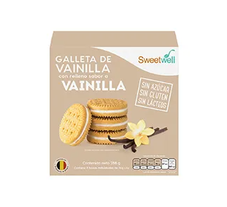 GALLETA  SWEETWELL VAINRELL VAINILLA 288G