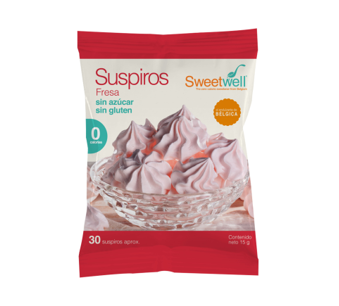 Suspiros Fresa Sin Azúcar-Sin Gluten Sweetwell