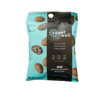 Chocolates Con Leche Con Pasa Swet Well 40g