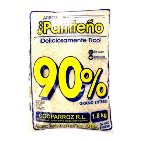 Arroz 90%, Marca Cooparroz, Bolsa 1800 g