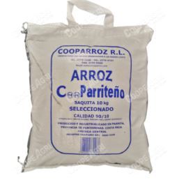 Arroz 90% marca cooparriteño saquita 10kg