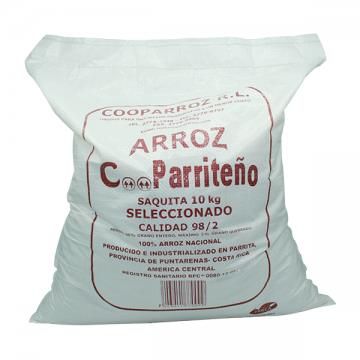 Arroz 98% marca cooparriteño saquita 10KG