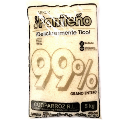 Arroz 99% Marca Cooparriteño  Bolsa 5kg