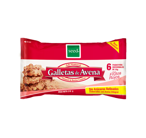 SEED GALLETA AVENA FRUTO 210g